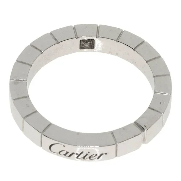 CARTIER 18k White Gold Diamond Lanier Ring - Picture 4 of 10